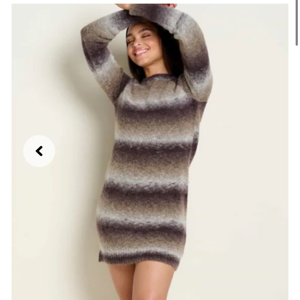 Toad & Co TODDY CREW SWEATER DRESS‎ Heather Grey Space Dye XS